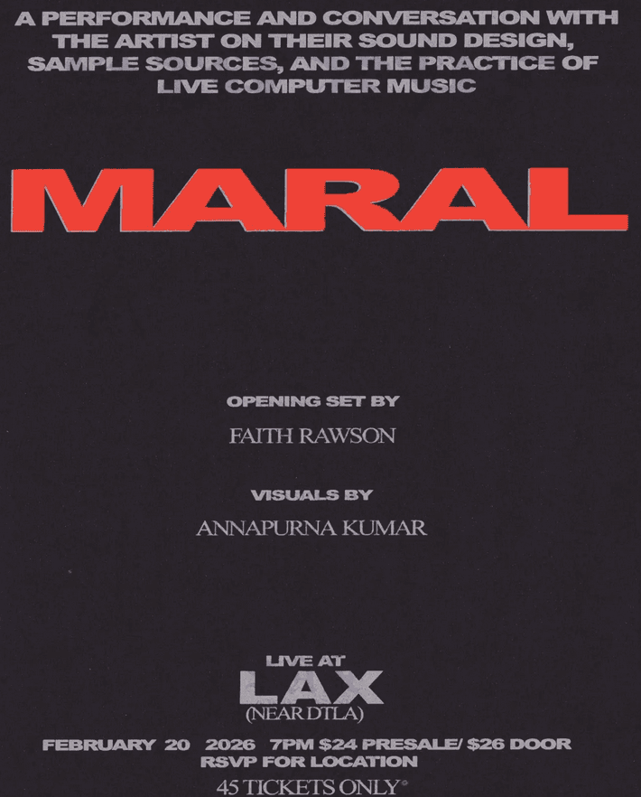 MARAL: IN PERFORMANCE & CONVERSATION