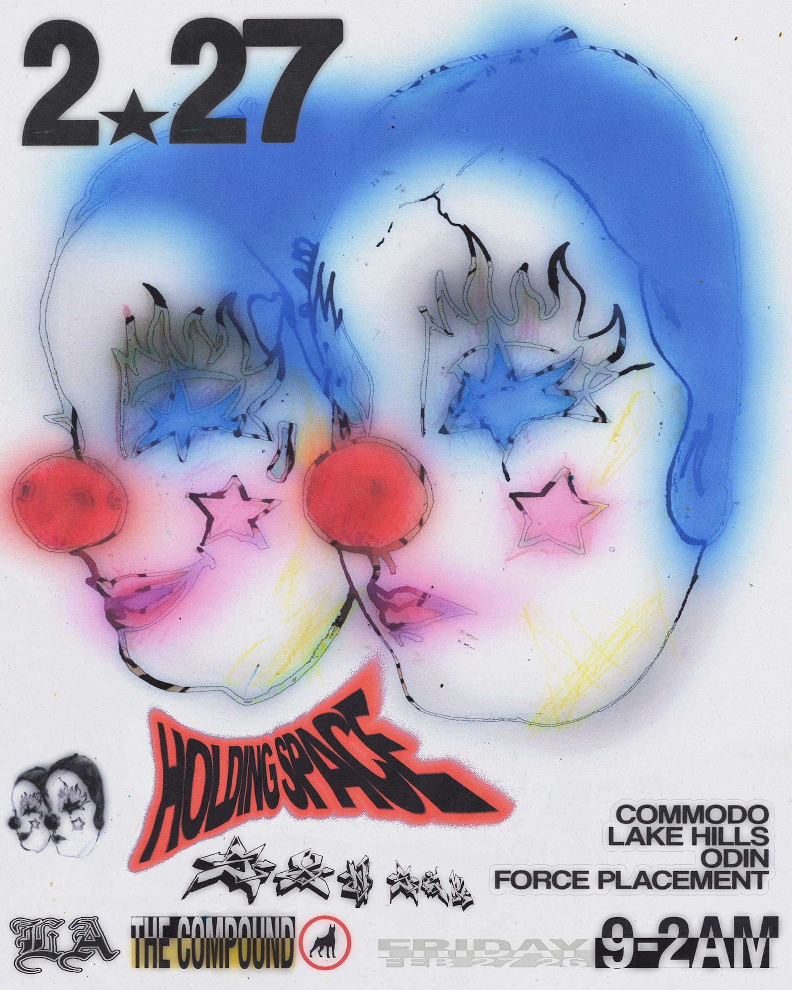 SCR x Holding Space present: Commodo, Lake Hills, Odin, Force Placement