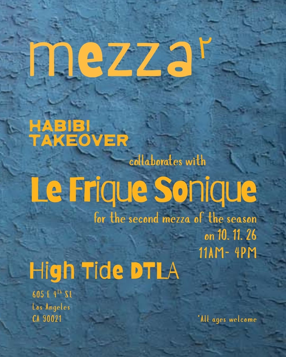 mezza 2 in collab with Le Frique Sonique event