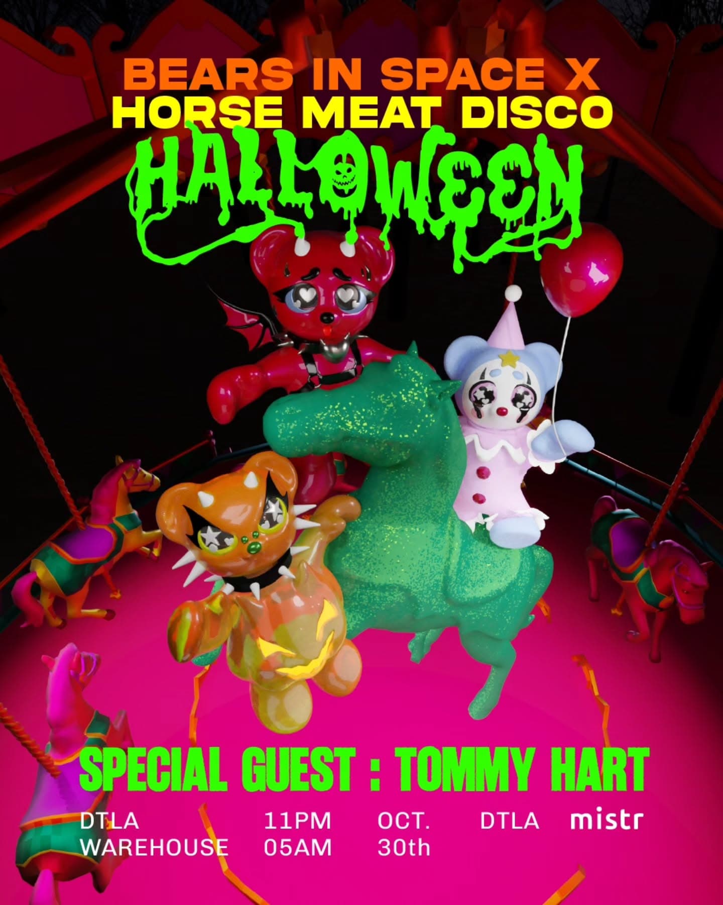 Bears In Space x Horse Meat Disco: Halloween