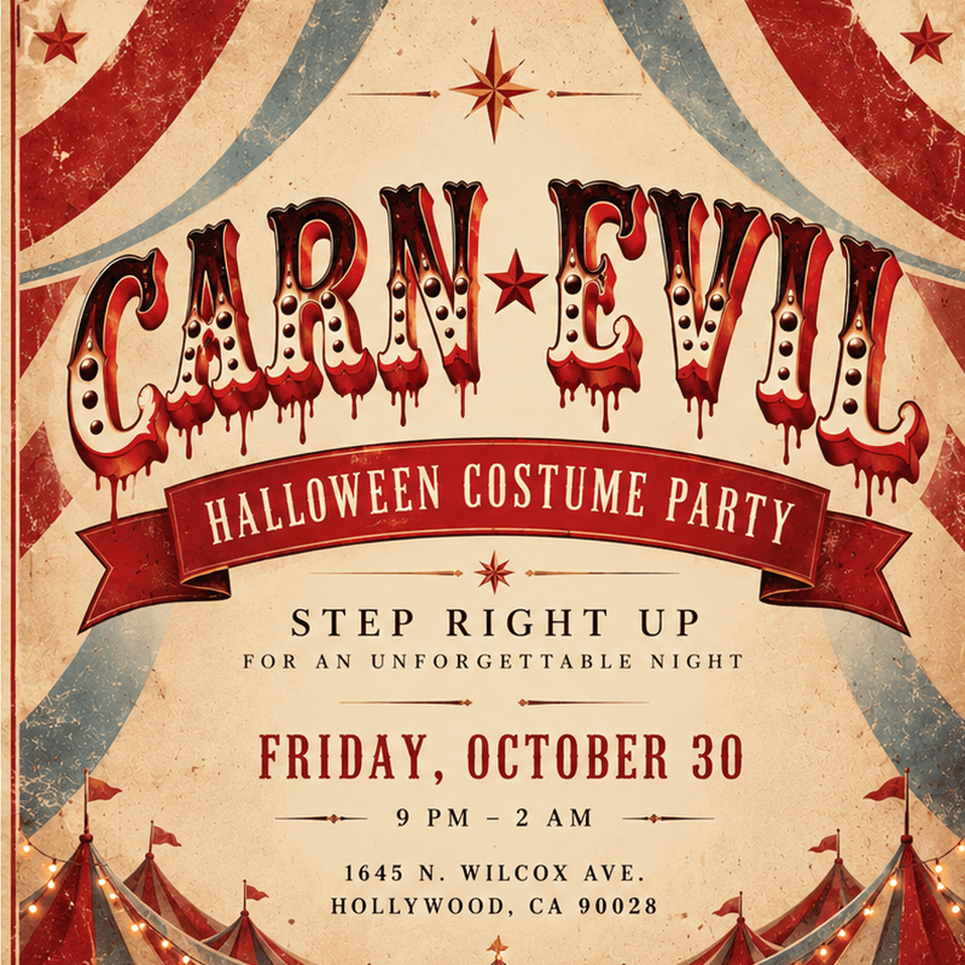Revolve presents CARN*EVIL Halloween Costume Party (Halloween Friday)