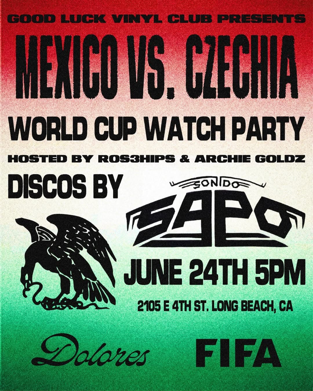 Good Luck Vinyl Club Presents Mexico vs. Czechia