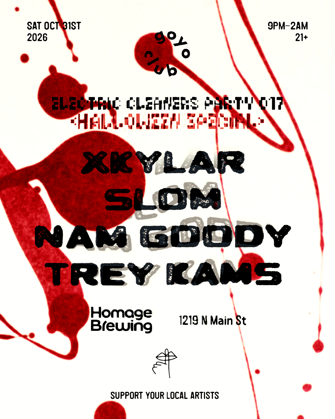 goyo club presents ELECTRIC CLEANERS PARTY 017 - HALLOWEEN SPECIAL