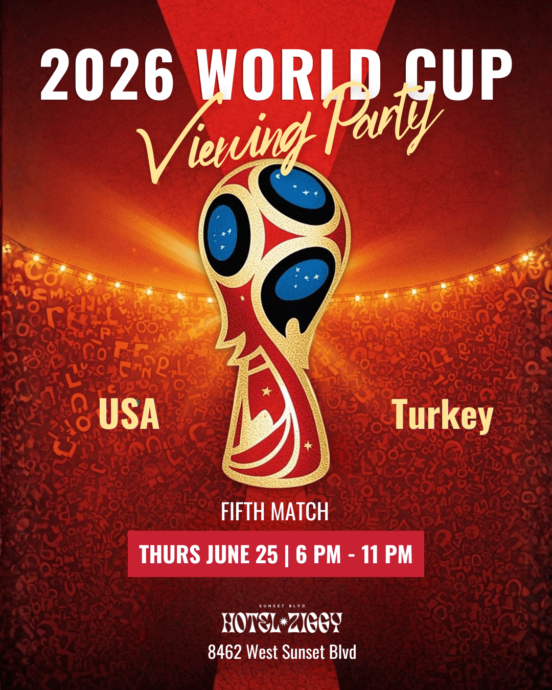 World Cup 2026 Viewing Party: USA + Turkey