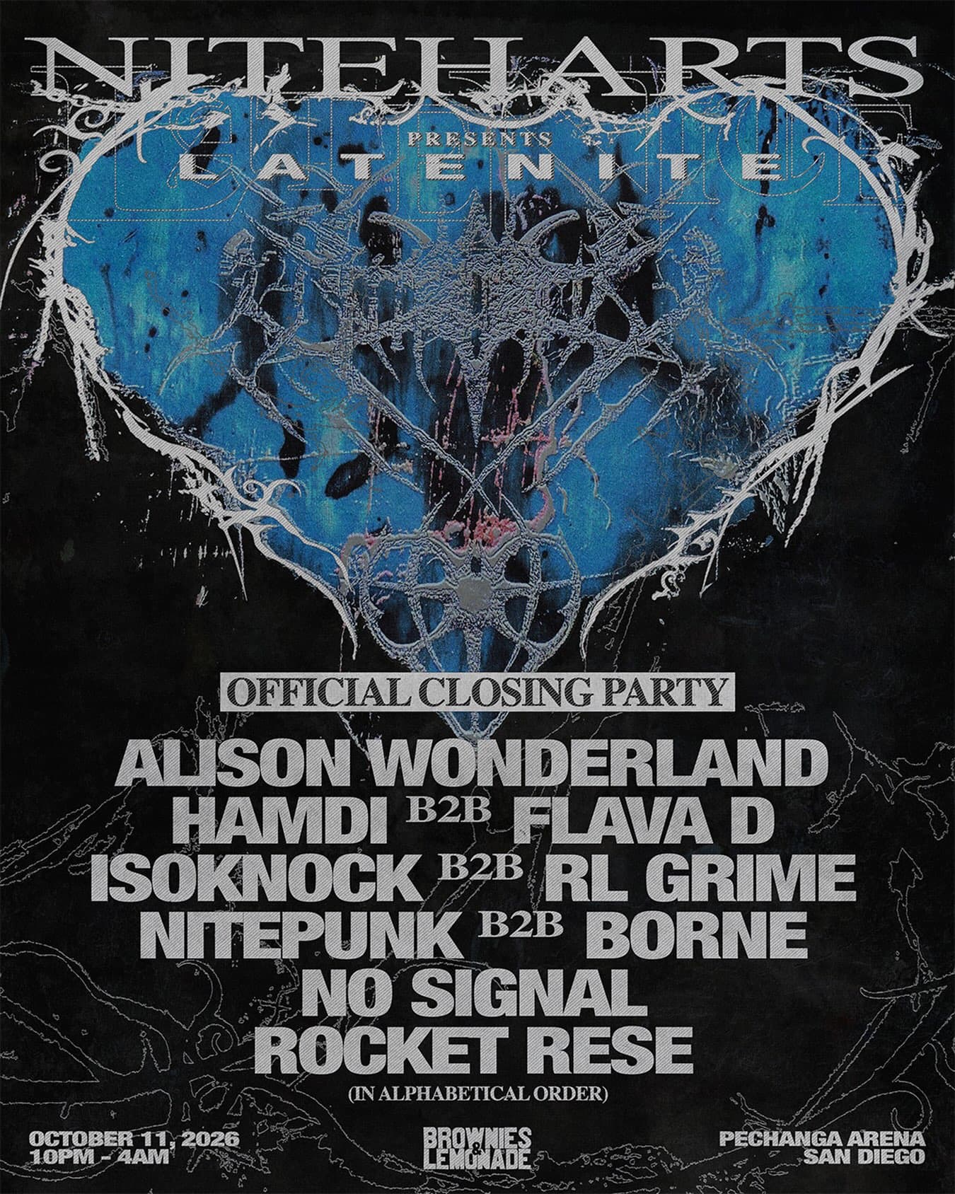NITEHARTS presents LATENITE