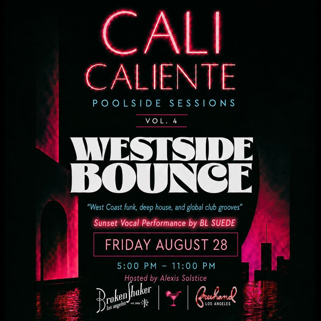 Cali Caliente Poolside Sessions Vol. 4: BL SUEDE, Mana Moves, Nish