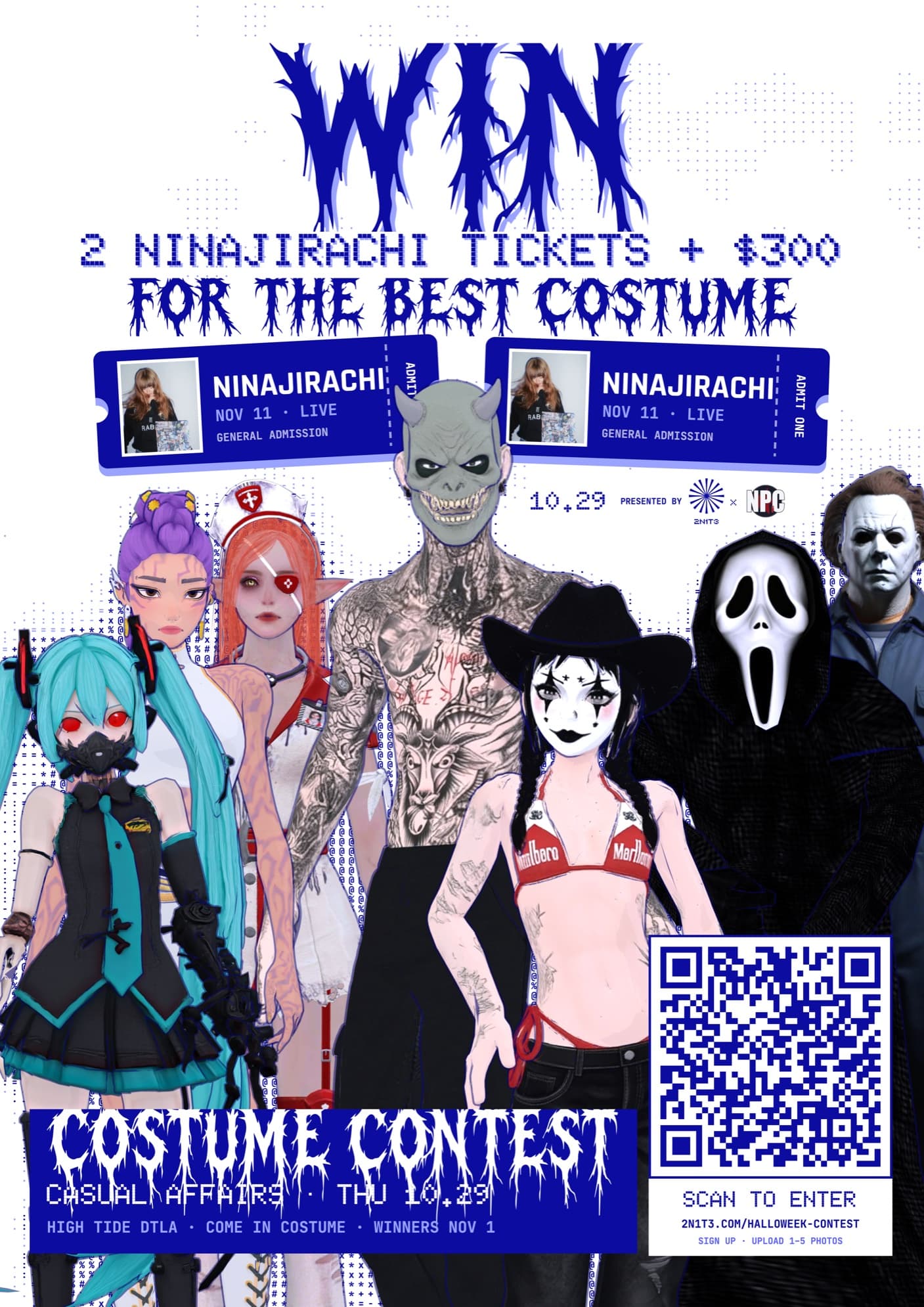 2N1T3 HALLOWEEN COSTUME CONTEST at CASUAL AFFAIRS