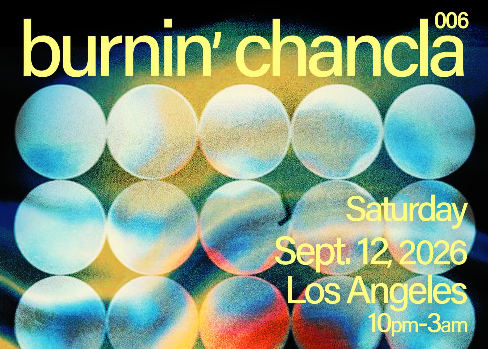Burnin' Chancla 006 (hi-fi all-vinyl dance night)